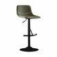 Nordic Indoor Barstool Adjustable Metal Swivel Tall Stool with Leather Seat Clearhalo 'Bar Furniture' 'Bar Stools' 'bar_stools' 'furn' 'furn_bar_stools' 'furniture_bar_stools' 'Kitchen & Dining Furniture' 'kitchen&dining_furn' 'kitchen' 'kitchen_furn' Furniture' 4620375