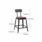 Wooden Square Seat Barstool Industrial Metal Counter Stool with Backrest Clearhalo 'Bar Furniture' 'Bar Stools' 'bar_stools' 'furn' 'furn_bar_stools' 'furniture_bar_stools' 'Kitchen & Dining Furniture' 'kitchen&dining_furn' 'kitchen' 'kitchen_furn' Furniture' 4620426