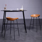 Leather Seat Barstool Industrial Metal Counter Stool with Low Back Clearhalo 'Bar Furniture' 'Bar Stools' 'bar_stools' 'furn' 'furn_bar_stools' 'furniture_bar_stools' 'Kitchen & Dining Furniture' 'kitchen&dining_furn' 'kitchen' 'kitchen_furn' Furniture' 4620502
