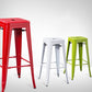Industrial Style Armless Barstool Iron Counter Stools for Coffee Shop Clearhalo 'Bar Furniture' 'Bar Stools' 'bar_stools' 'furn' 'furn_bar_stools' 'furniture_bar_stools' 'Kitchen & Dining Furniture' 'kitchen&dining_furn' 'kitchen' 'kitchen_furn' Furniture' 4620538