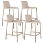 Nordic Macron Stackable Counter Stools Colorful Indoor Plastic Bar Stool Sand 4 Piece Set Counter Stool(26"H) Clearhalo 'Bar Furniture' 'Bar Stools' 'bar_stools' 'furn' 'furn_bar_stools' 'furniture_bar_stools' 'Kitchen & Dining Furniture' 'kitchen&dining_furn' 'kitchen' 'kitchen_furn' Furniture' 4620592