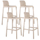 Nordic Macron Stackable Counter Stools Colorful Indoor Plastic Bar Stool Sand 4 Piece Set Bar Stool(30"H) Clearhalo 'Bar Furniture' 'Bar Stools' 'bar_stools' 'furn' 'furn_bar_stools' 'furniture_bar_stools' 'Kitchen & Dining Furniture' 'kitchen&dining_furn' 'kitchen' 'kitchen_furn' Furniture' 4620598