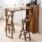 Indoor Minimalism Bar Stool Armless Wood Backrest Folding Counter Stool Clearhalo 'Bar Furniture' 'Bar Stools' 'bar_stools' 'furn' 'furn_bar_stools' 'furniture_bar_stools' 'Kitchen & Dining Furniture' 'kitchen&dining_furn' 'kitchen' 'kitchen_furn' Furniture' 4620602