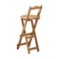 Indoor Minimalism Bar Stool Armless Wood Backrest Folding Counter Stool Natural 1 Piece Bar Stool(30"H) Clearhalo 'Bar Furniture' 'Bar Stools' 'bar_stools' 'furn' 'furn_bar_stools' 'furniture_bar_stools' 'Kitchen & Dining Furniture' 'kitchen&dining_furn' 'kitchen' 'kitchen_furn' Furniture' 4620604