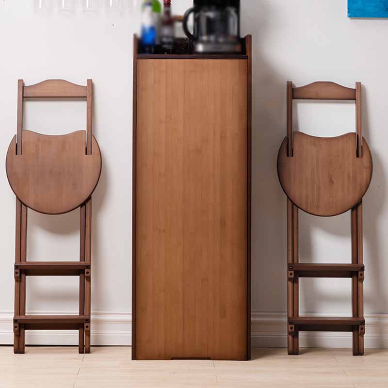Indoor Minimalism Bar Stool Armless Wood Backrest Folding Counter Stool Clearhalo 'Bar Furniture' 'Bar Stools' 'bar_stools' 'furn' 'furn_bar_stools' 'furniture_bar_stools' 'Kitchen & Dining Furniture' 'kitchen&dining_furn' 'kitchen' 'kitchen_furn' Furniture' 4620606