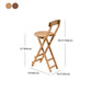 Indoor Minimalism Bar Stool Armless Wood Backrest Folding Counter Stool Clearhalo 'Bar Furniture' 'Bar Stools' 'bar_stools' 'furn' 'furn_bar_stools' 'furniture_bar_stools' 'Kitchen & Dining Furniture' 'kitchen&dining_furn' 'kitchen' 'kitchen_furn' Furniture' 4620622