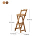Indoor Minimalism Bar Stool Armless Wood Backrest Folding Counter Stool Clearhalo 'Bar Furniture' 'Bar Stools' 'bar_stools' 'furn' 'furn_bar_stools' 'furniture_bar_stools' 'Kitchen & Dining Furniture' 'kitchen&dining_furn' 'kitchen' 'kitchen_furn' Furniture' 4620623