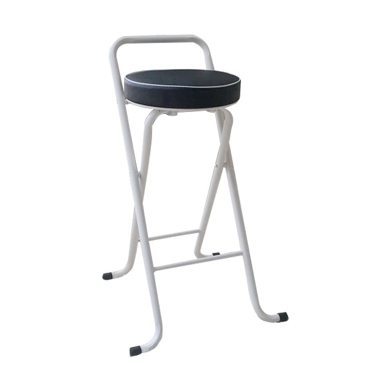 Nordic Style Pu Leather Barstools Folding Counter Stools for Dining Room Black-White 1 Piece Clearhalo 'Bar Furniture' 'Bar Stools' 'bar_stools' 'furn' 'furn_bar_stools' 'furniture_bar_stools' 'Kitchen & Dining Furniture' 'kitchen&dining_furn' 'kitchen' 'kitchen_furn' Furniture' 4620628