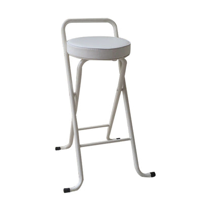 Nordic Style Pu Leather Barstools Folding Counter Stools for Dining Room White 1 Piece Clearhalo 'Bar Furniture' 'Bar Stools' 'bar_stools' 'furn' 'furn_bar_stools' 'furniture_bar_stools' 'Kitchen & Dining Furniture' 'kitchen&dining_furn' 'kitchen' 'kitchen_furn' Furniture' 4620630