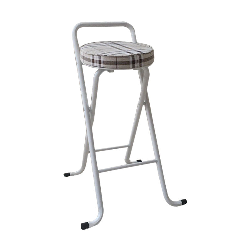 Nordic Style Pu Leather Barstools Folding Counter Stools for Dining Room Off-White 1 Piece Clearhalo 'Bar Furniture' 'Bar Stools' 'bar_stools' 'furn' 'furn_bar_stools' 'furniture_bar_stools' 'Kitchen & Dining Furniture' 'kitchen&dining_furn' 'kitchen' 'kitchen_furn' Furniture' 4620632