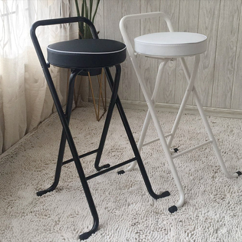 Nordic Style Pu Leather Barstools Folding Counter Stools for Dining Room Clearhalo 'Bar Furniture' 'Bar Stools' 'bar_stools' 'furn' 'furn_bar_stools' 'furniture_bar_stools' 'Kitchen & Dining Furniture' 'kitchen&dining_furn' 'kitchen' 'kitchen_furn' Furniture' 4620636
