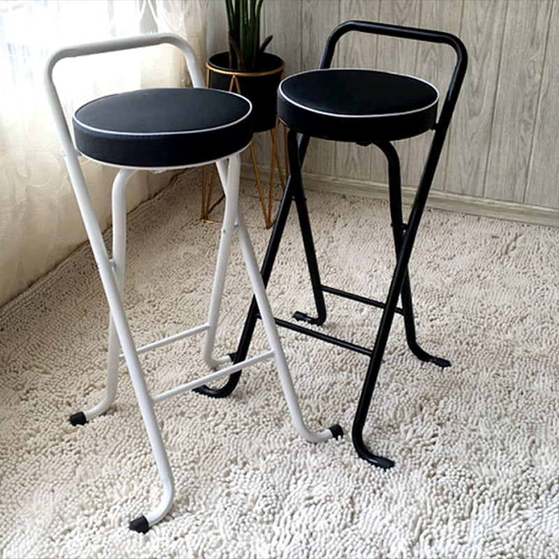 Nordic Style Pu Leather Barstools Folding Counter Stools for Dining Room Clearhalo 'Bar Furniture' 'Bar Stools' 'bar_stools' 'furn' 'furn_bar_stools' 'furniture_bar_stools' 'Kitchen & Dining Furniture' 'kitchen&dining_furn' 'kitchen' 'kitchen_furn' Furniture' 4620642