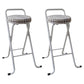 Nordic Style Pu Leather Barstools Folding Counter Stools for Dining Room Off-White 2 Piece Set Clearhalo 'Bar Furniture' 'Bar Stools' 'bar_stools' 'furn' 'furn_bar_stools' 'furniture_bar_stools' 'Kitchen & Dining Furniture' 'kitchen&dining_furn' 'kitchen' 'kitchen_furn' Furniture' 4620643