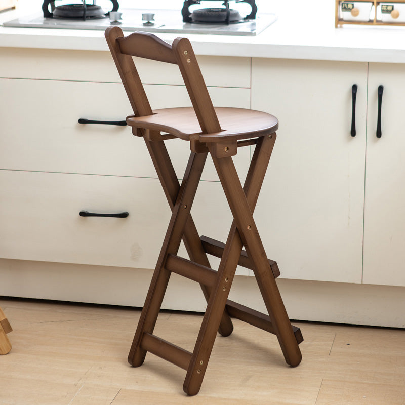 Contemporary Solid Wood Folding Barstools Folding Kitchen Bar Stool Clearhalo 'Bar Furniture' 'Bar Stools' 'bar_stools' 'furn' 'furn_bar_stools' 'furniture_bar_stools' 'Kitchen & Dining Furniture' 'kitchen&dining_furn' 'kitchen' 'kitchen_furn' Furniture' 4620653
