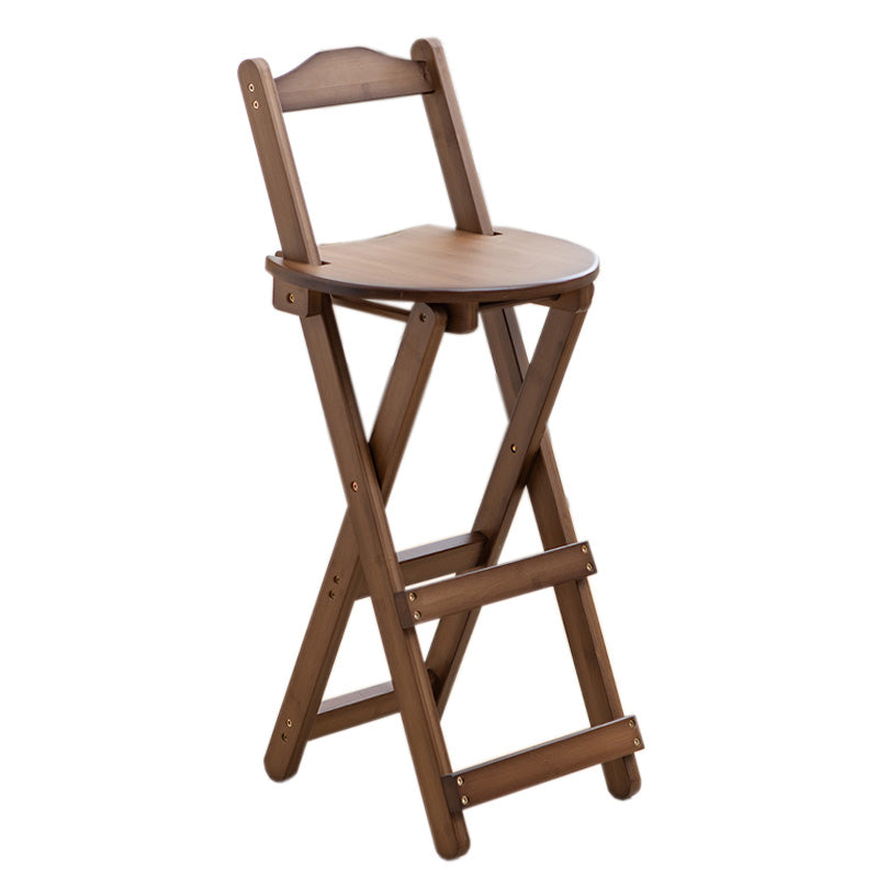 Contemporary Solid Wood Folding Barstools Folding Kitchen Bar Stool Clearhalo 'Bar Furniture' 'Bar Stools' 'bar_stools' 'furn' 'furn_bar_stools' 'furniture_bar_stools' 'Kitchen & Dining Furniture' 'kitchen&dining_furn' 'kitchen' 'kitchen_furn' Furniture' 4620661