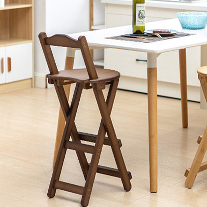 Contemporary Solid Wood Folding Barstools Folding Kitchen Bar Stool Clearhalo 'Bar Furniture' 'Bar Stools' 'bar_stools' 'furn' 'furn_bar_stools' 'furniture_bar_stools' 'Kitchen & Dining Furniture' 'kitchen&dining_furn' 'kitchen' 'kitchen_furn' Furniture' 4620671