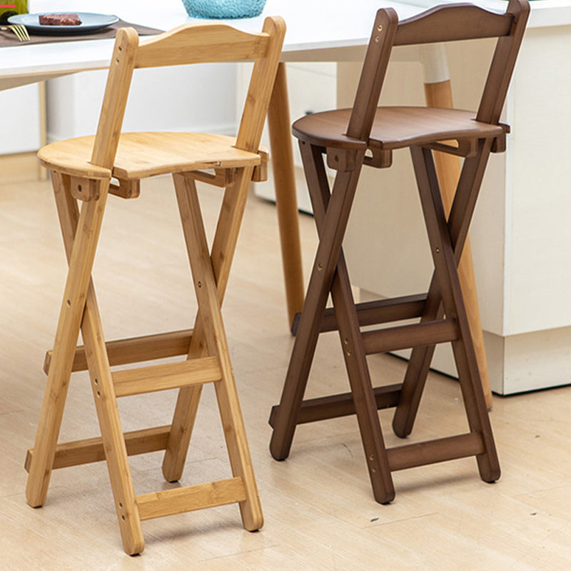 Contemporary Solid Wood Folding Barstools Folding Kitchen Bar Stool Clearhalo 'Bar Furniture' 'Bar Stools' 'bar_stools' 'furn' 'furn_bar_stools' 'furniture_bar_stools' 'Kitchen & Dining Furniture' 'kitchen&dining_furn' 'kitchen' 'kitchen_furn' Furniture' 4620673