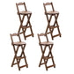 Contemporary Solid Wood Folding Barstools Folding Kitchen Bar Stool Tan 4 Piece Set Bar Stool(30"H) Clearhalo 'Bar Furniture' 'Bar Stools' 'bar_stools' 'furn' 'furn_bar_stools' 'furniture_bar_stools' 'Kitchen & Dining Furniture' 'kitchen&dining_furn' 'kitchen' 'kitchen_furn' Furniture' 4620678