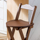 Solid Wood Folding Bar Stool Contemporary Indoor Barstool with Backrest Clearhalo 'Bar Furniture' 'Bar Stools' 'bar_stools' 'furn' 'furn_bar_stools' 'furniture_bar_stools' 'Kitchen & Dining Furniture' 'kitchen&dining_furn' 'kitchen' 'kitchen_furn' Furniture' 4620701