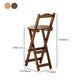 Solid Wood Folding Bar Stool Contemporary Indoor Barstool with Backrest Clearhalo 'Bar Furniture' 'Bar Stools' 'bar_stools' 'furn' 'furn_bar_stools' 'furniture_bar_stools' 'Kitchen & Dining Furniture' 'kitchen&dining_furn' 'kitchen' 'kitchen_furn' Furniture' 4620716