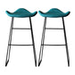 Industrial Style Metal Bar-stool Bucket Seat Sled Legs Counter Stool for Kitchen Bar Blue 2 Piece Set Clearhalo 'Bar Furniture' 'Bar Stools' 'bar_stools' 'furn' 'furn_bar_stools' 'furniture_bar_stools' 'Kitchen & Dining Furniture' 'kitchen&dining_furn' 'kitchen' 'kitchen_furn' Furniture' 4620720
