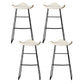 Industrial Style Metal Bar-stool Bucket Seat Sled Legs Counter Stool for Kitchen Bar White 4 Piece Set Clearhalo 'Bar Furniture' 'Bar Stools' 'bar_stools' 'furn' 'furn_bar_stools' 'furniture_bar_stools' 'Kitchen & Dining Furniture' 'kitchen&dining_furn' 'kitchen' 'kitchen_furn' Furniture' 4620735