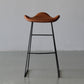 Industrial Style Metal Bar-stool Bucket Seat Sled Legs Counter Stool for Kitchen Bar Dark Brown 1 Piece Clearhalo 'Bar Furniture' 'Bar Stools' 'bar_stools' 'furn' 'furn_bar_stools' 'furniture_bar_stools' 'Kitchen & Dining Furniture' 'kitchen&dining_furn' 'kitchen' 'kitchen_furn' Furniture' 4620741