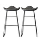 Industrial Style Metal Bar-stool Bucket Seat Sled Legs Counter Stool for Kitchen Bar Light Gray 2 Piece Set Clearhalo 'Bar Furniture' 'Bar Stools' 'bar_stools' 'furn' 'furn_bar_stools' 'furniture_bar_stools' 'Kitchen & Dining Furniture' 'kitchen&dining_furn' 'kitchen' 'kitchen_furn' Furniture' 4620745