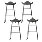 Industrial Style Metal Bar-stool Bucket Seat Sled Legs Counter Stool for Kitchen Bar Light Gray 4 Piece Set Clearhalo 'Bar Furniture' 'Bar Stools' 'bar_stools' 'furn' 'furn_bar_stools' 'furniture_bar_stools' 'Kitchen & Dining Furniture' 'kitchen&dining_furn' 'kitchen' 'kitchen_furn' Furniture' 4620746