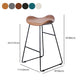 Industrial Style Metal Bar-stool Bucket Seat Sled Legs Counter Stool for Kitchen Bar Clearhalo 'Bar Furniture' 'Bar Stools' 'bar_stools' 'furn' 'furn_bar_stools' 'furniture_bar_stools' 'Kitchen & Dining Furniture' 'kitchen&dining_furn' 'kitchen' 'kitchen_furn' Furniture' 4620747