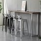 Industrial Style Metal Bar-stool Square Seat Counter Stool for Kitchen Bar Clearhalo 'Bar Furniture' 'Bar Stools' 'bar_stools' 'furn' 'furn_bar_stools' 'furniture_bar_stools' 'Kitchen & Dining Furniture' 'kitchen&dining_furn' 'kitchen' 'kitchen_furn' Furniture' 4620755