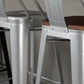 Industrial Style Metal Bar-stool Square Seat Counter Stool for Kitchen Bar Clearhalo 'Bar Furniture' 'Bar Stools' 'bar_stools' 'furn' 'furn_bar_stools' 'furniture_bar_stools' 'Kitchen & Dining Furniture' 'kitchen&dining_furn' 'kitchen' 'kitchen_furn' Furniture' 4620763