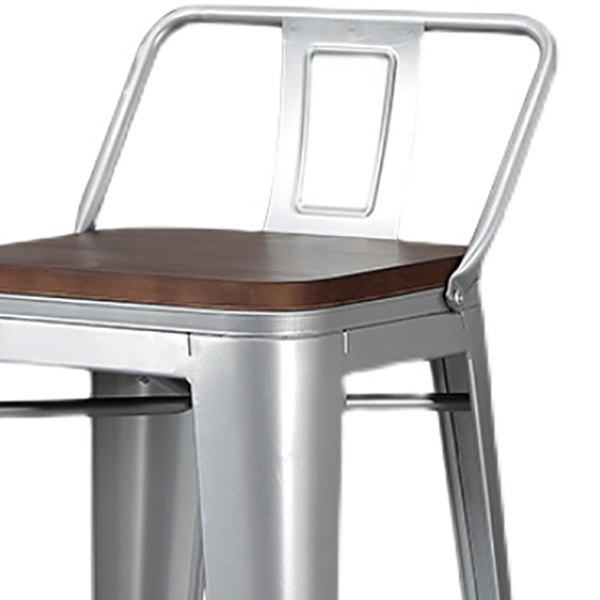 Industrial Style Metal Bar-stool Square Seat Counter Stool for Kitchen Bar Clearhalo 'Bar Furniture' 'Bar Stools' 'bar_stools' 'furn' 'furn_bar_stools' 'furniture_bar_stools' 'Kitchen & Dining Furniture' 'kitchen&dining_furn' 'kitchen' 'kitchen_furn' Furniture' 4620766