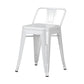 Industrial Style Metal Bar-stool Square Seat Counter Stool for Kitchen Bar Textured White 1 Piece Short Stool(18"H) Clearhalo 'Bar Furniture' 'Bar Stools' 'bar_stools' 'furn' 'furn_bar_stools' 'furniture_bar_stools' 'Kitchen & Dining Furniture' 'kitchen&dining_furn' 'kitchen' 'kitchen_furn' Furniture' 4620782