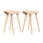 Modern Style Solid Wood Bar Stool with Footrest Living Room Bar Stool Wood 2 Piece Set Short Stool(22"H) Clearhalo 'Bar Furniture' 'Bar Stools' 'bar_stools' 'furn' 'furn_bar_stools' 'furniture_bar_stools' 'Kitchen & Dining Furniture' 'kitchen&dining_furn' 'kitchen' 'kitchen_furn' Furniture' 4620848