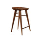 Modern Style Solid Wood Bar Stool with Footrest Living Room Bar Stool Walnut 1 Piece Counter Stool(26"H) Clearhalo 'Bar Furniture' 'Bar Stools' 'bar_stools' 'furn' 'furn_bar_stools' 'furniture_bar_stools' 'Kitchen & Dining Furniture' 'kitchen&dining_furn' 'kitchen' 'kitchen_furn' Furniture' 4620859
