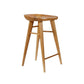 Modern Style Solid Wood Bar Stool with Footrest Living Room Bar Stool Brown 1 Piece Counter Stool(26"H) Clearhalo 'Bar Furniture' 'Bar Stools' 'bar_stools' 'furn' 'furn_bar_stools' 'furniture_bar_stools' 'Kitchen & Dining Furniture' 'kitchen&dining_furn' 'kitchen' 'kitchen_furn' Furniture' 4620868