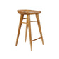 Modern Style Solid Wood Bar Stool with Footrest Living Room Bar Stool Brown 1 Piece Bar Stool(30"H) Clearhalo 'Bar Furniture' 'Bar Stools' 'bar_stools' 'furn' 'furn_bar_stools' 'furniture_bar_stools' 'Kitchen & Dining Furniture' 'kitchen&dining_furn' 'kitchen' 'kitchen_furn' Furniture' 4620871