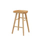 Industrial Style Wooden Bar-stool Saddle Seat Counter Stool for Kitchen Bar Wood 1 Piece Counter Stool(26"H) Clearhalo 'Bar Furniture' 'Bar Stools' 'bar_stools' 'furn' 'furn_bar_stools' 'furniture_bar_stools' 'Kitchen & Dining Furniture' 'kitchen&dining_furn' 'kitchen' 'kitchen_furn' Furniture' 4620878