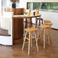 Industrial Style Wooden Bar-stool Saddle Seat Counter Stool for Kitchen Bar Clearhalo 'Bar Furniture' 'Bar Stools' 'bar_stools' 'furn' 'furn_bar_stools' 'furniture_bar_stools' 'Kitchen & Dining Furniture' 'kitchen&dining_furn' 'kitchen' 'kitchen_furn' Furniture' 4620884