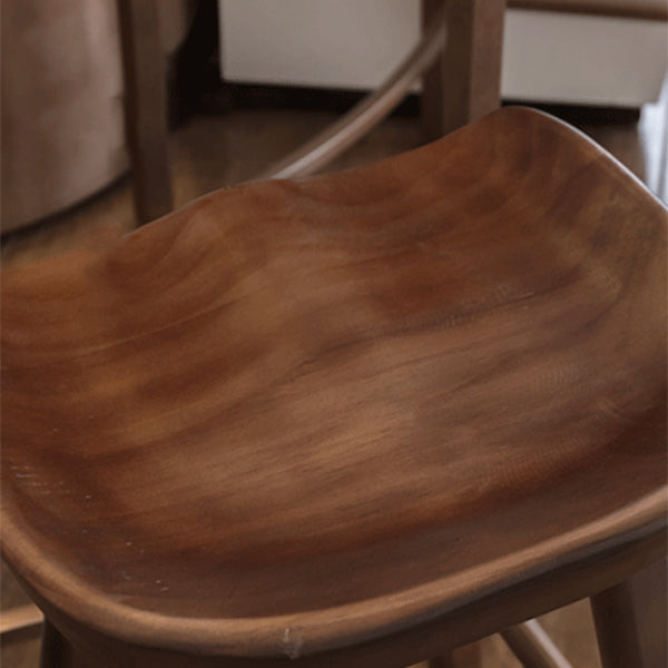 Industrial Style Wooden Bar-stool Saddle Seat Counter Stool for Kitchen Bar Clearhalo 'Bar Furniture' 'Bar Stools' 'bar_stools' 'furn' 'furn_bar_stools' 'furniture_bar_stools' 'Kitchen & Dining Furniture' 'kitchen&dining_furn' 'kitchen' 'kitchen_furn' Furniture' 4620887