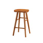 Industrial Style Wooden Bar-stool Saddle Seat Counter Stool for Kitchen Bar Distressed Wood 1 Piece Counter Stool(26"H) Clearhalo 'Bar Furniture' 'Bar Stools' 'bar_stools' 'furn' 'furn_bar_stools' 'furniture_bar_stools' 'Kitchen & Dining Furniture' 'kitchen&dining_furn' 'kitchen' 'kitchen_furn' Furniture' 4620889