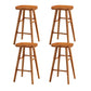 Industrial Style Wooden Bar-stool Saddle Seat Counter Stool for Kitchen Bar Distressed Wood 4 Piece Set Counter Stool(26"H) Clearhalo 'Bar Furniture' 'Bar Stools' 'bar_stools' 'furn' 'furn_bar_stools' 'furniture_bar_stools' 'Kitchen & Dining Furniture' 'kitchen&dining_furn' 'kitchen' 'kitchen_furn' Furniture' 4620893