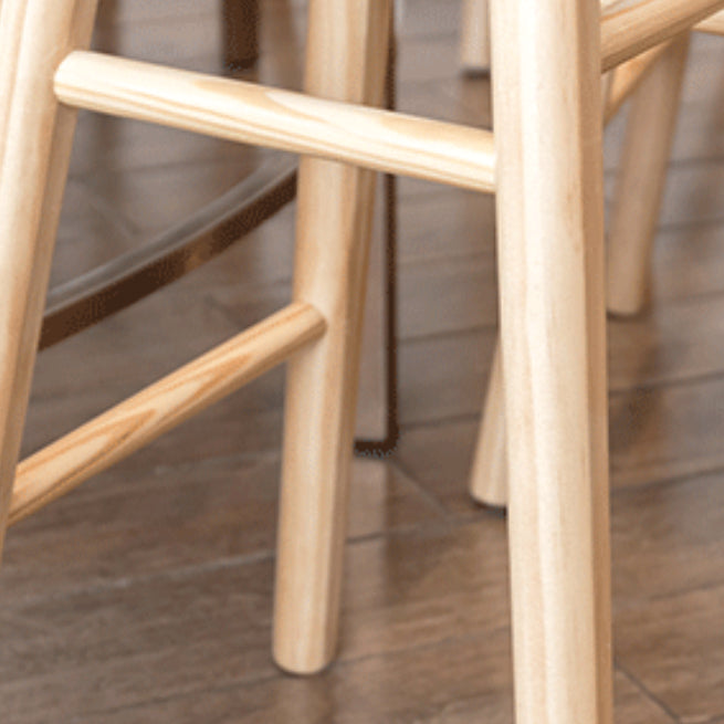 Industrial Style Wooden Bar-stool Saddle Seat Counter Stool for Kitchen Bar Clearhalo 'Bar Furniture' 'Bar Stools' 'bar_stools' 'furn' 'furn_bar_stools' 'furniture_bar_stools' 'Kitchen & Dining Furniture' 'kitchen&dining_furn' 'kitchen' 'kitchen_furn' Furniture' 4620894