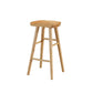 Industrial Style Wooden Bar-stool Saddle Seat Counter Stool for Kitchen Bar Wood 1 Piece Bar Stool(30"H) Clearhalo 'Bar Furniture' 'Bar Stools' 'bar_stools' 'furn' 'furn_bar_stools' 'furniture_bar_stools' 'Kitchen & Dining Furniture' 'kitchen&dining_furn' 'kitchen' 'kitchen_furn' Furniture' 4620909