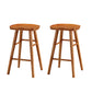 Industrial Style Wooden Bar-stool Saddle Seat Counter Stool for Kitchen Bar Distressed Wood 2 Piece Set Short Stool(22"H) Clearhalo 'Bar Furniture' 'Bar Stools' 'bar_stools' 'furn' 'furn_bar_stools' 'furniture_bar_stools' 'Kitchen & Dining Furniture' 'kitchen&dining_furn' 'kitchen' 'kitchen_furn' Furniture' 4620913