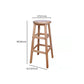 Modern Armless Backless Counter Stool Wood Bar Stool with Footrest Clearhalo 'Bar Furniture' 'Bar Stools' 'bar_stools' 'furniture_bar_stools' 'Kitchen & Dining Furniture' 'kitchen&dining_furn' 'kitchen' 'kitchen_furn' Furniture' 4620930