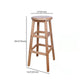 Modern Armless Backless Counter Stool Wood Bar Stool with Footrest Clearhalo 'Bar Furniture' 'Bar Stools' 'bar_stools' 'furniture_bar_stools' 'Kitchen & Dining Furniture' 'kitchen&dining_furn' 'kitchen' 'kitchen_furn' Furniture' 4620935