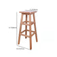 Modern Armless Backless Counter Stool Wood Bar Stool with Footrest Clearhalo 'Bar Furniture' 'Bar Stools' 'bar_stools' 'furniture_bar_stools' 'Kitchen & Dining Furniture' 'kitchen&dining_furn' 'kitchen' 'kitchen_furn' Furniture' 4620945