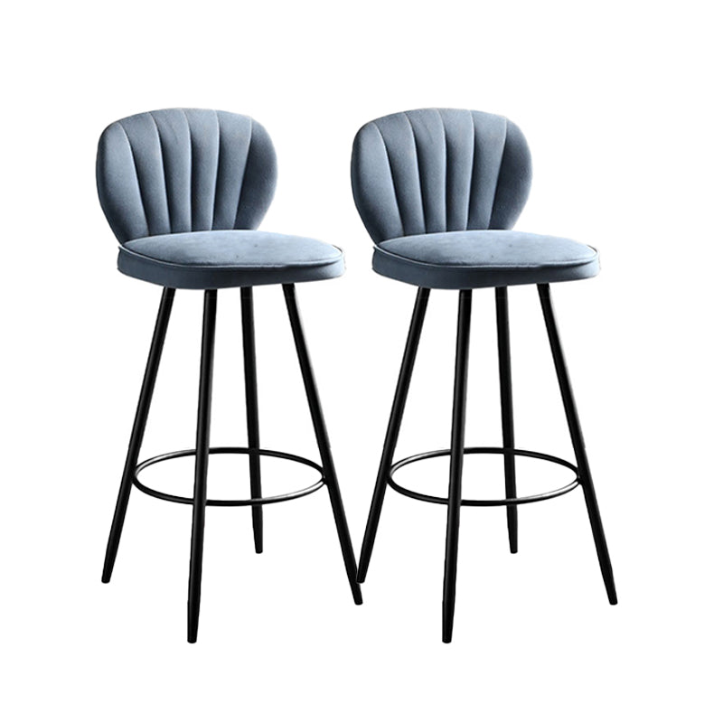 Scandinavian Style Bar Stool Square Seat Counter Stool for Kitchen Bar Blue 2 Piece Set Clearhalo 'Bar Furniture' 'Bar Stools' 'bar_stools' 'furn' 'furn_bar_stools' 'furniture_bar_stools' 'Kitchen & Dining Furniture' 'kitchen&dining_furn' 'kitchen' 'kitchen_furn' Furniture' 4620950